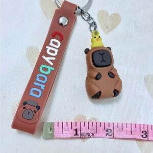 Peruvian Capybara Keychain Toy - Brown